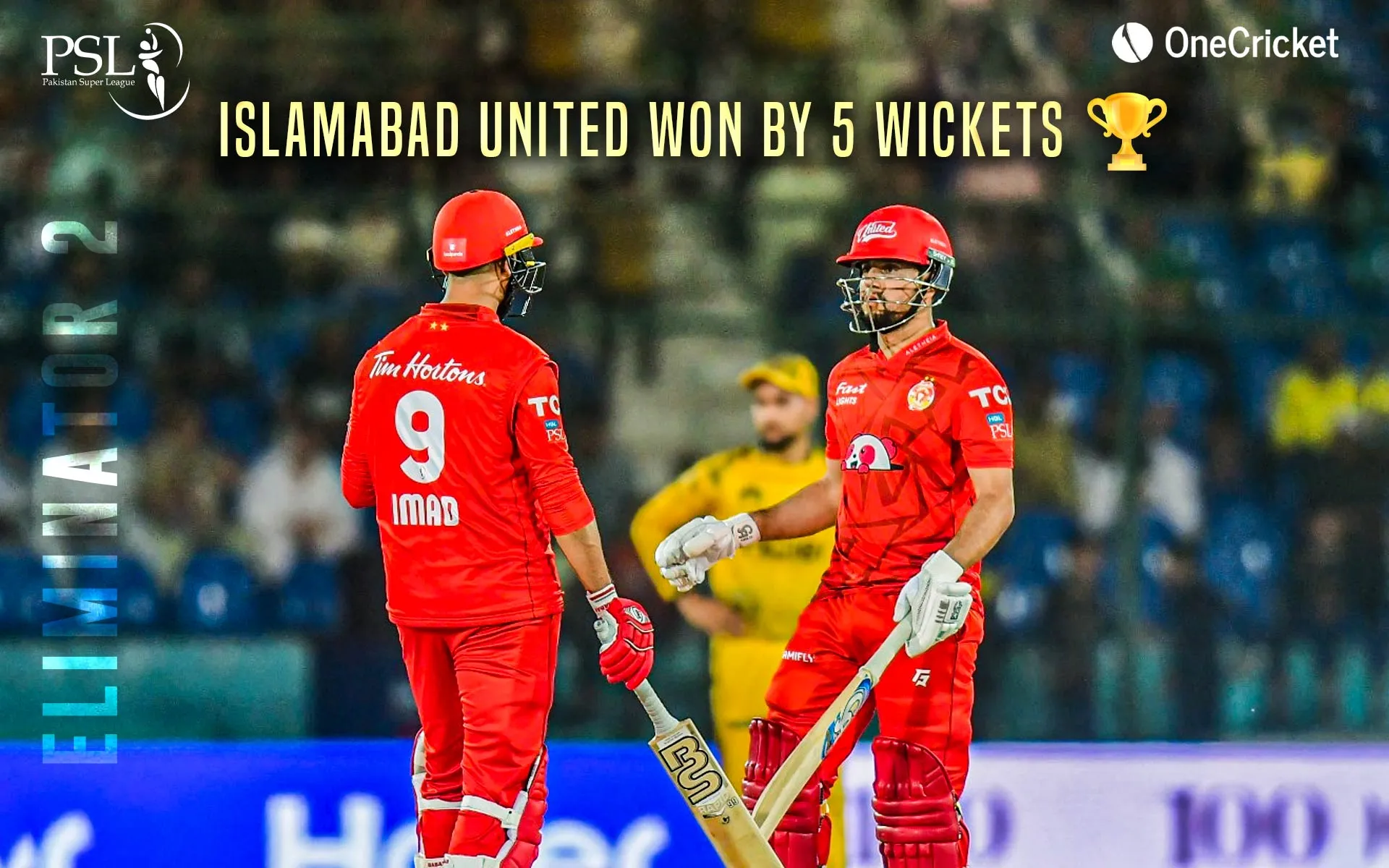 Imad Wasim and Haider Ali ensured victory for Islamabad (Source: PSL/PCB)
